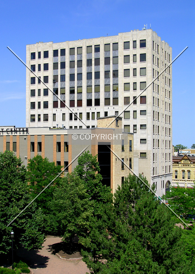 Elevated view from the west