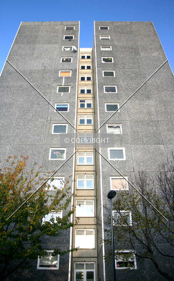 Looking up from Mildmay Street