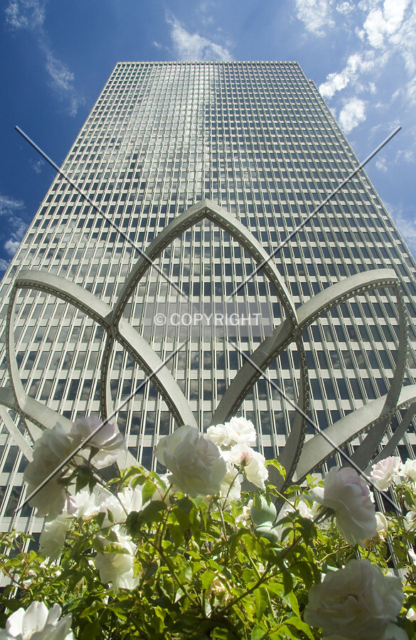 Looking up the south side