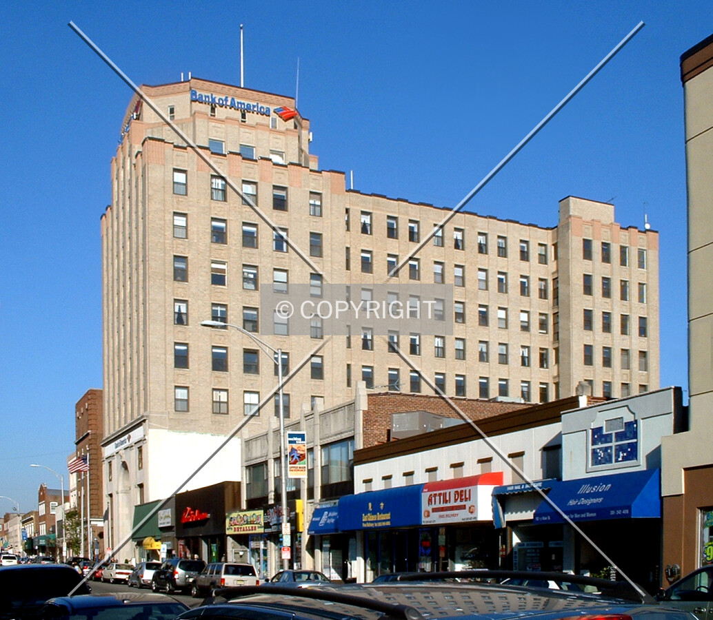 View from the southwest along Main Street