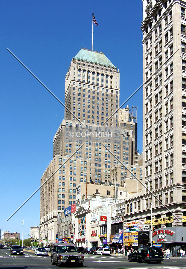 View from the southwest along Broad Street