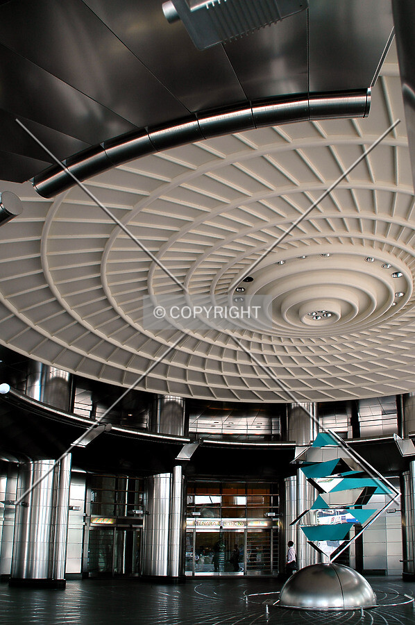 Ceiling detail in the entrance area