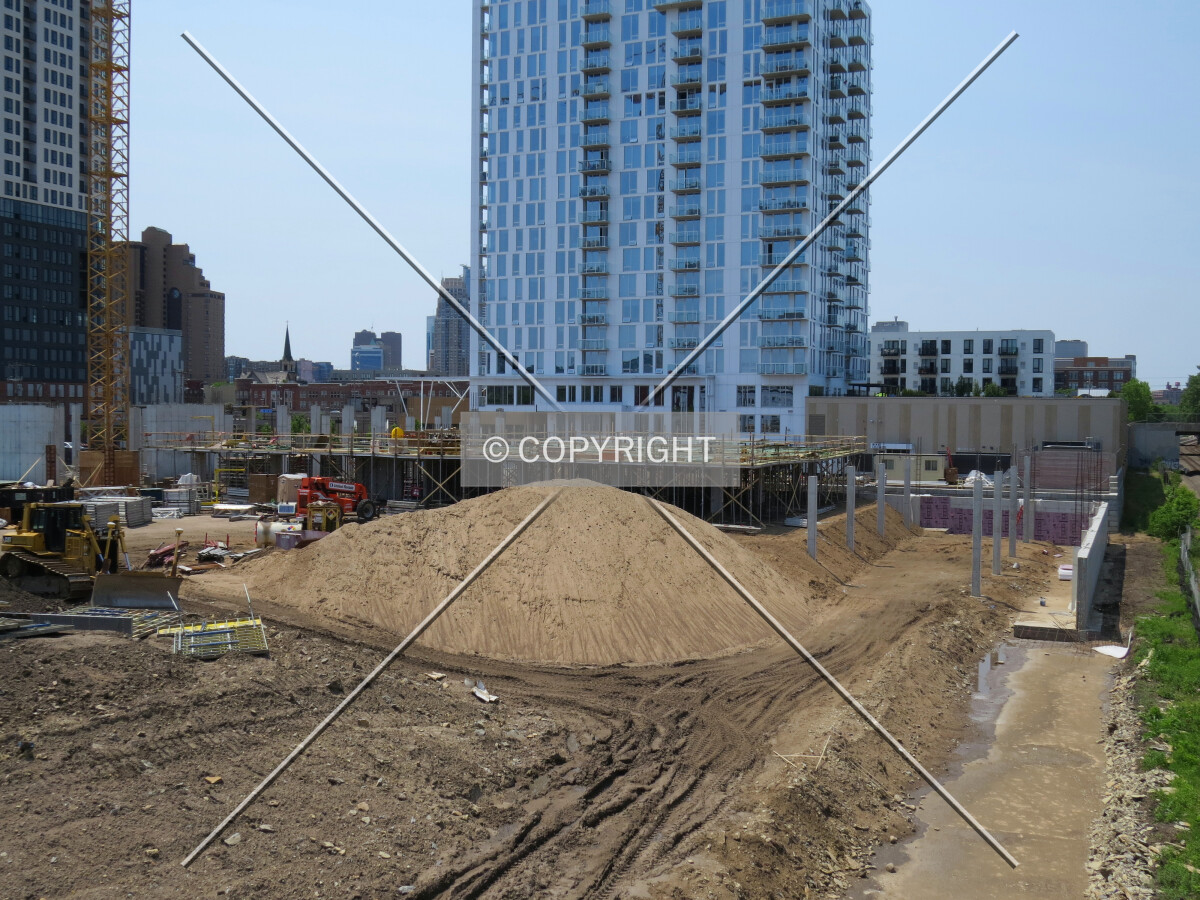 View to the southwest from 5th Street NE