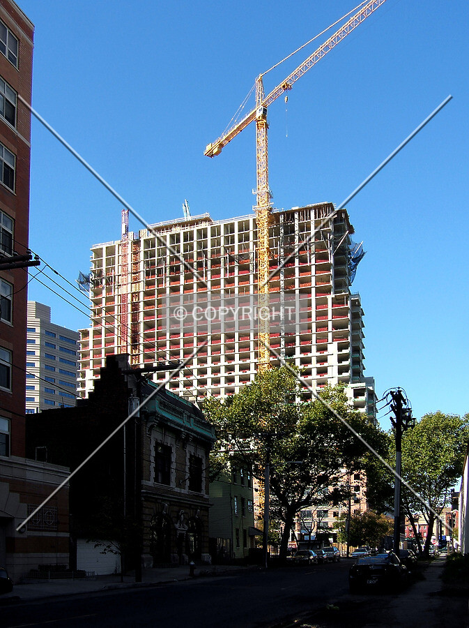 View from the northeast along Morgan Street