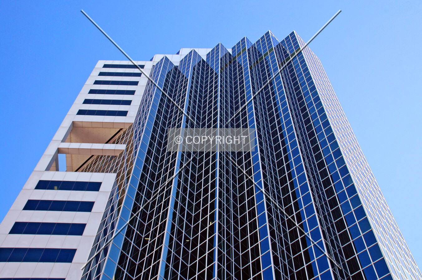 Looking up the east side
