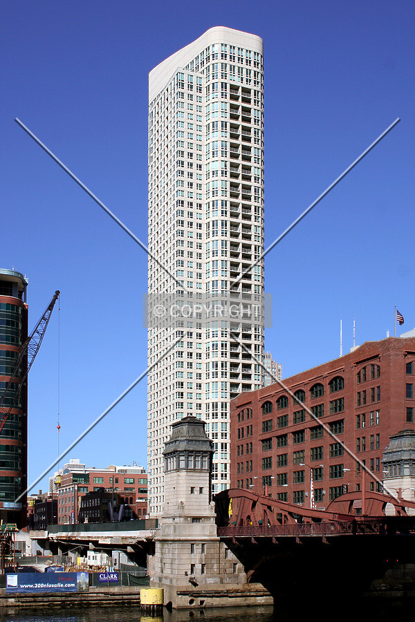 Looking northeast from Wacker Drive