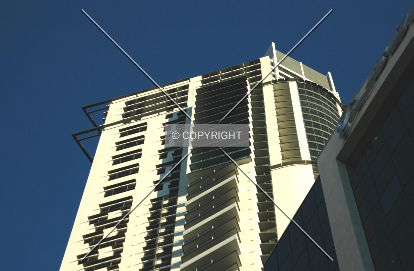Top of the north facade