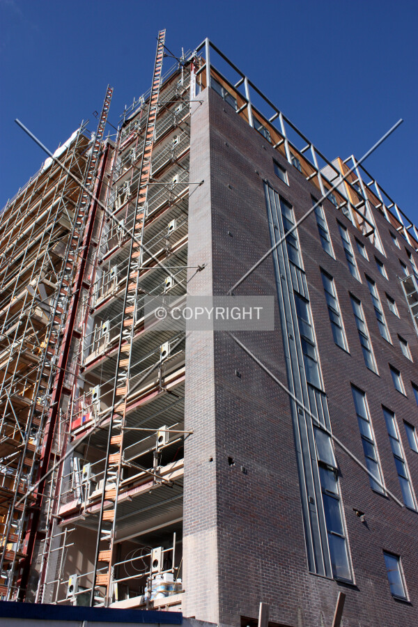 Looking up from the base