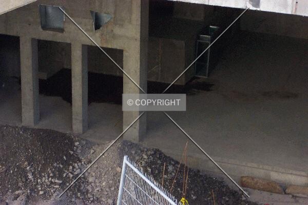 Looking down into the basement