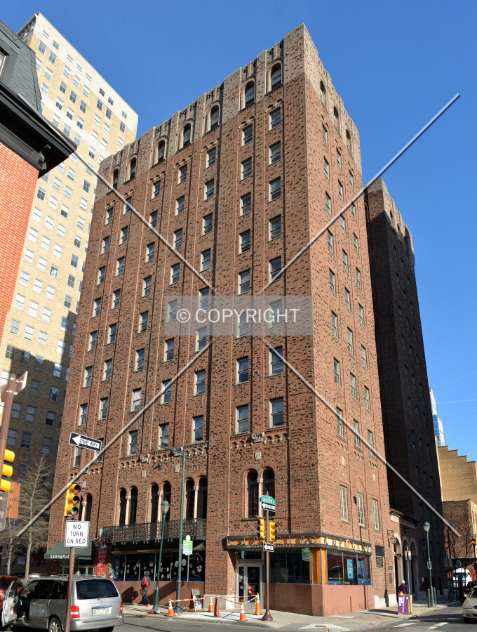 View from the southwest at 20th and Sansom Streets