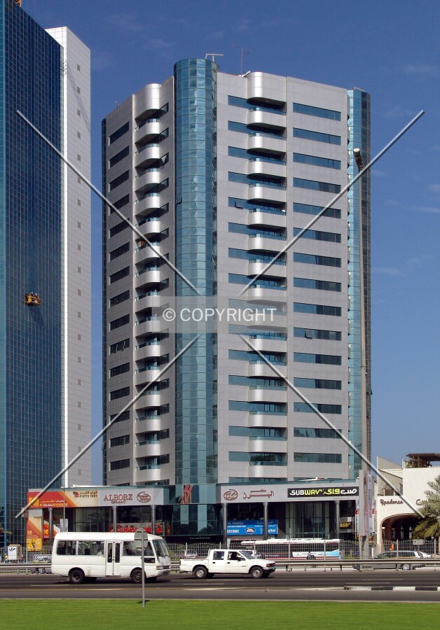 View from across Sheikh Zayed Road