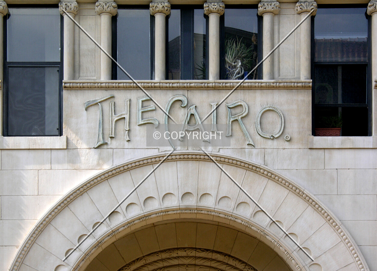 Signage above the main entrance