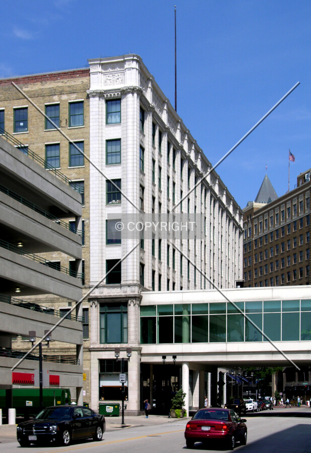 From across North Plankinton Avenue to the southeast