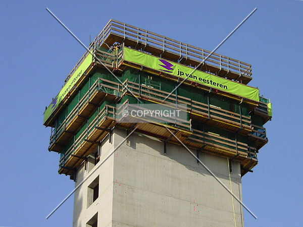 Close-up of the formwork