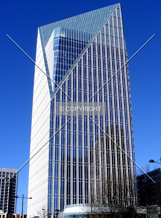 Looking up from Peachtree road