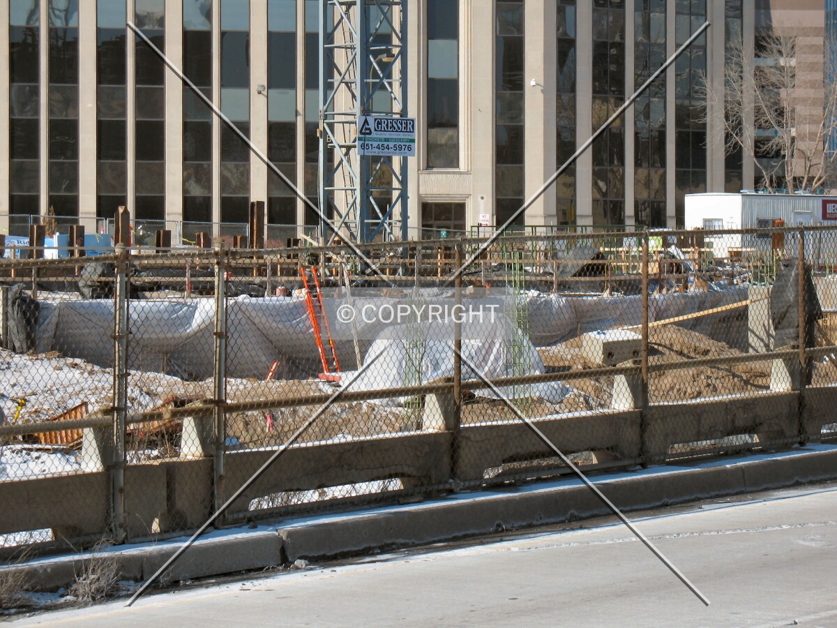 View to the northwest from 5th Avenue South, across the 11th Street South exit ramp