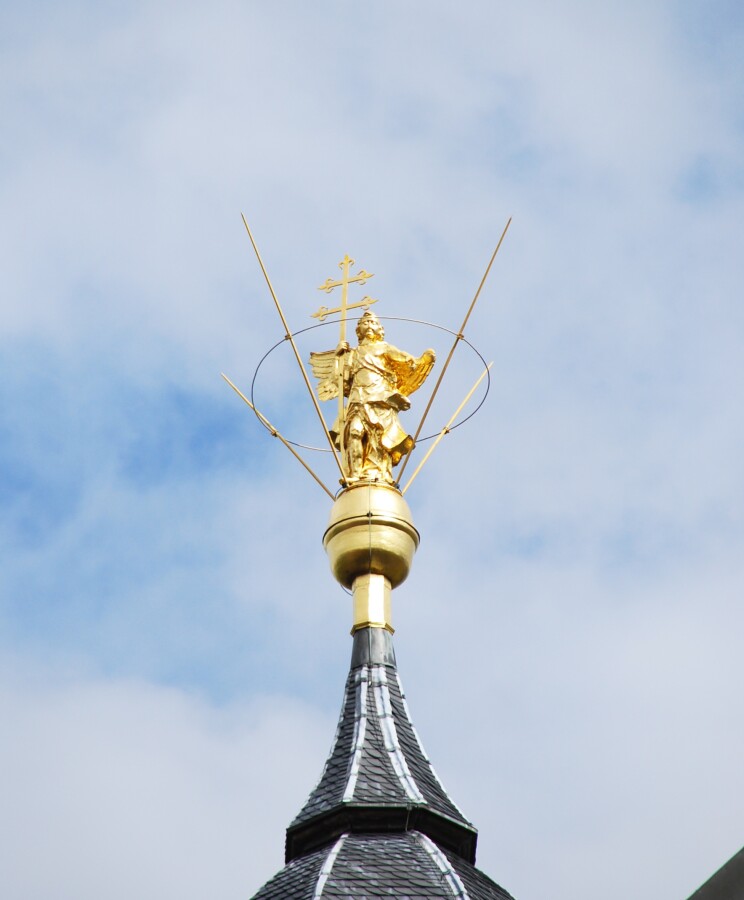 Onion spire above the back entrance