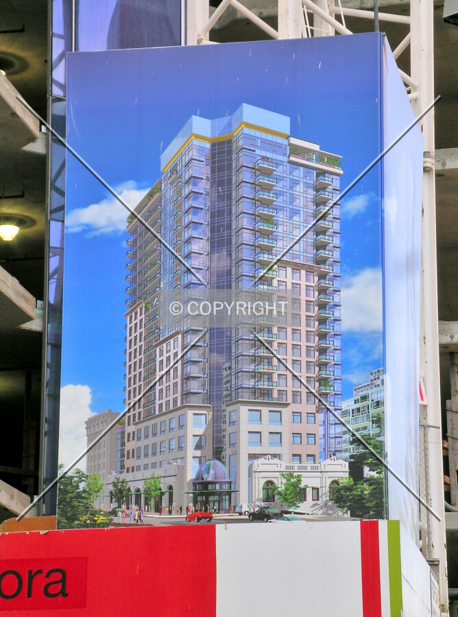 Building's rendered model