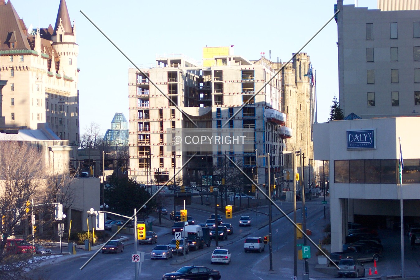 View from Laurier Street Bridge, facing north