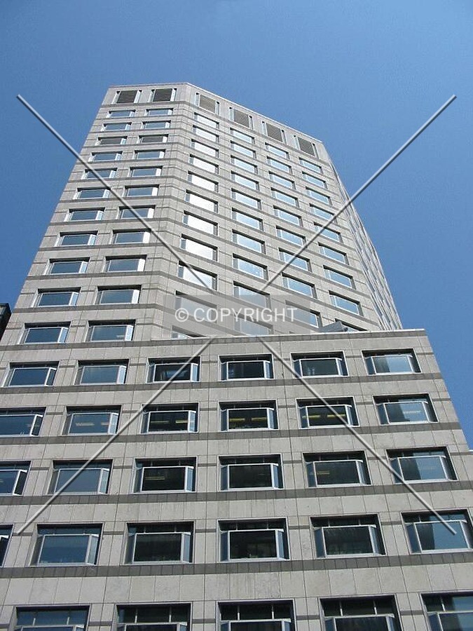 The angularity of the design is evident from West India Avenue