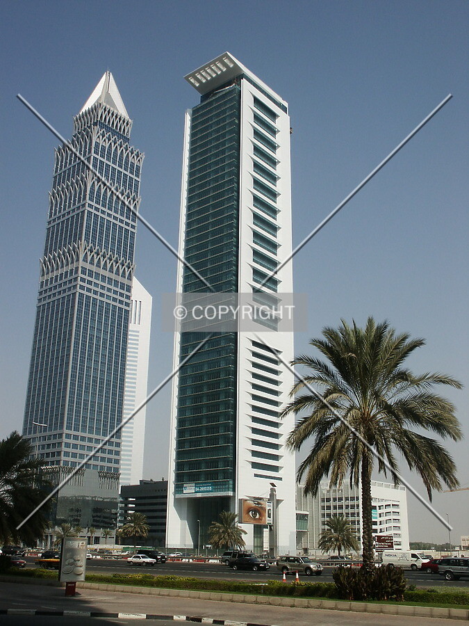 View from across Sheikh Zayed Road