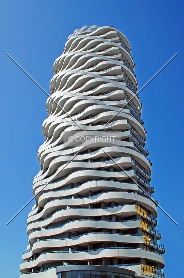 Looking up the southwest side
