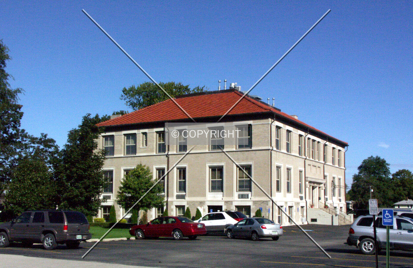 View from the southeast