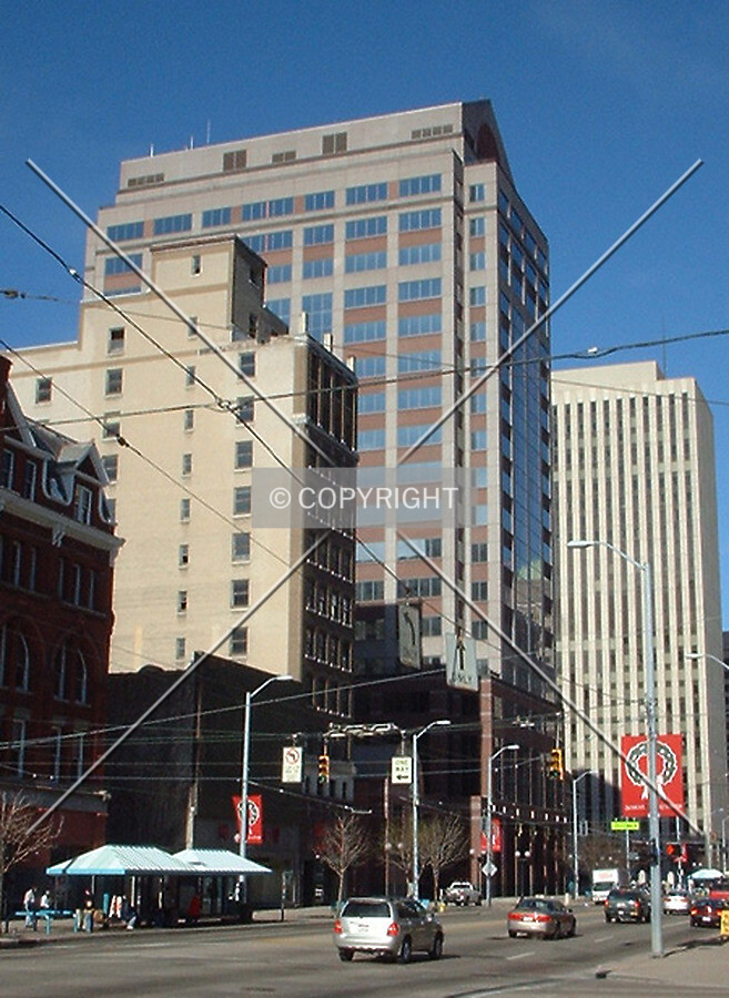View to the north from Main Street/Fourth Street, Lindsey Building in foreground