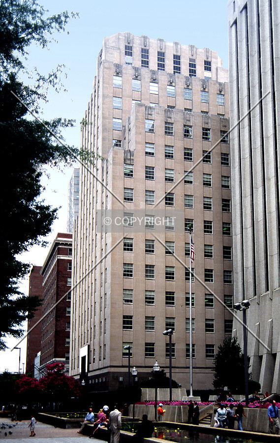 View from the northeast along Fayetteville Street