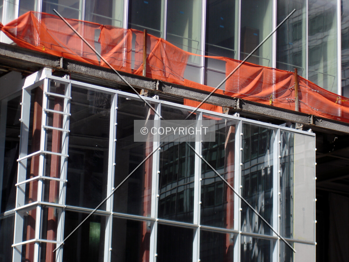 Lobby glass wall