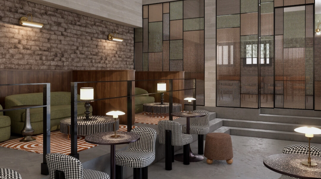 Rooftop garden rendering