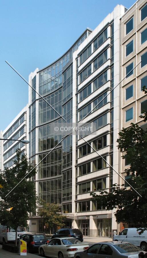 View to the northwest across I Street