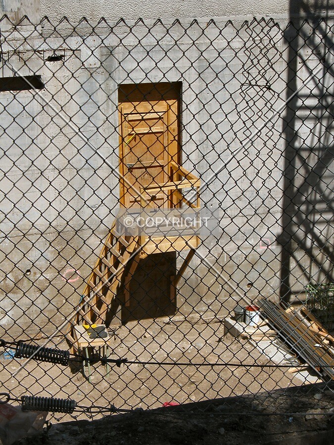 Ivy Tower basement door, and ladder to the pit