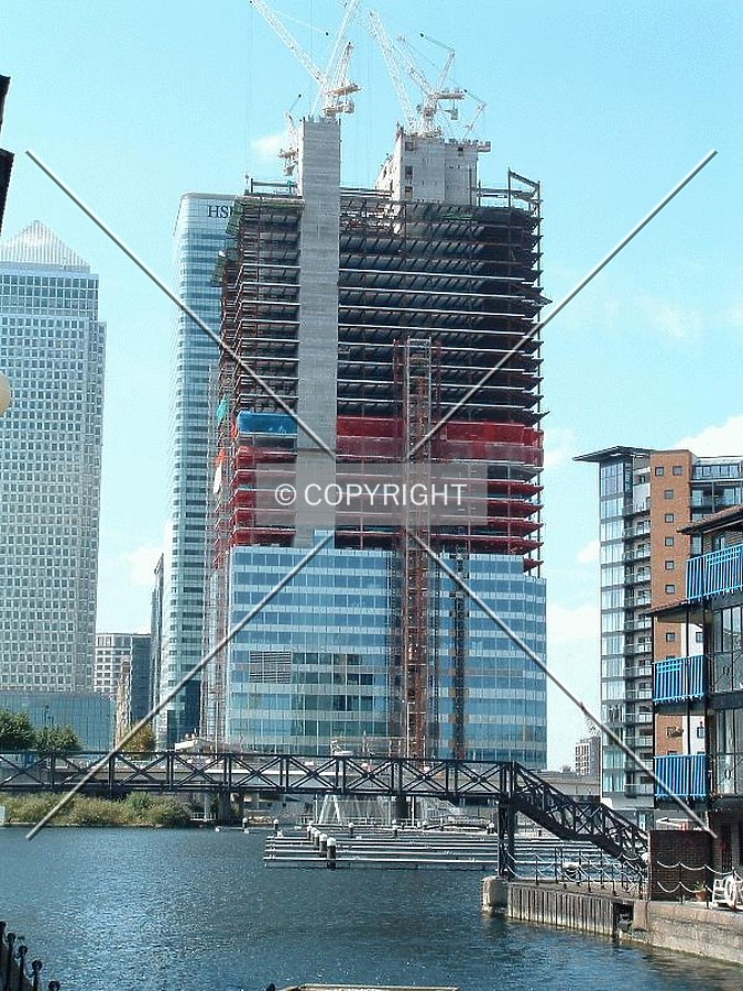 View of construction from Prestons Road