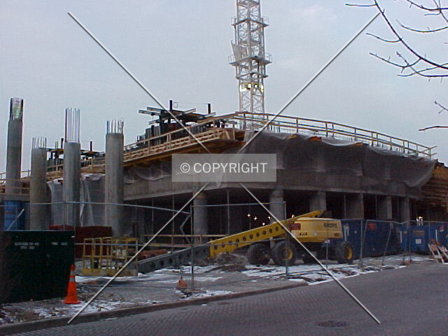 Looking northeast towards the structure