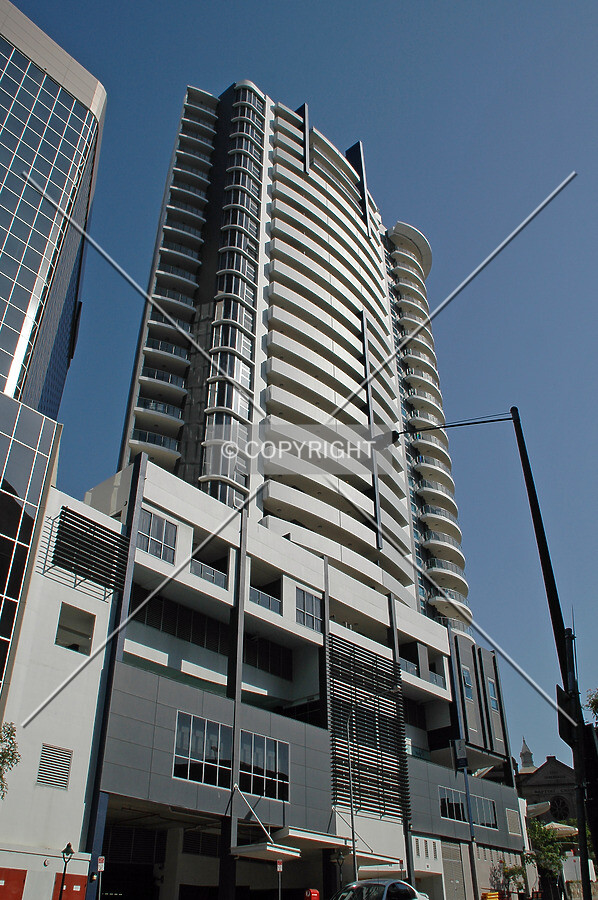Looking up from Edward Street