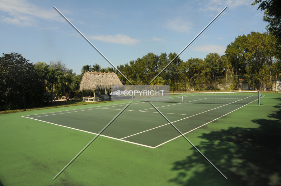 A tennis court