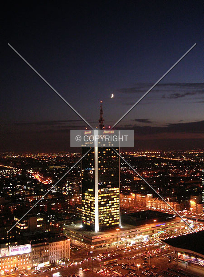 View from the northeast at dawn