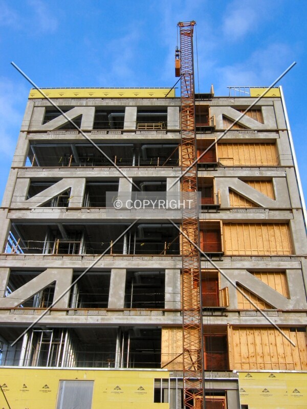 Looking up from 4th Street North