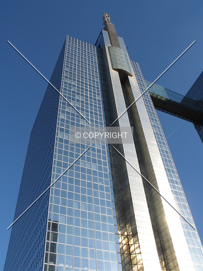 Looking up from the west