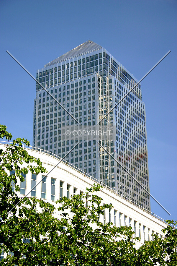 Rising above surrounding buildings