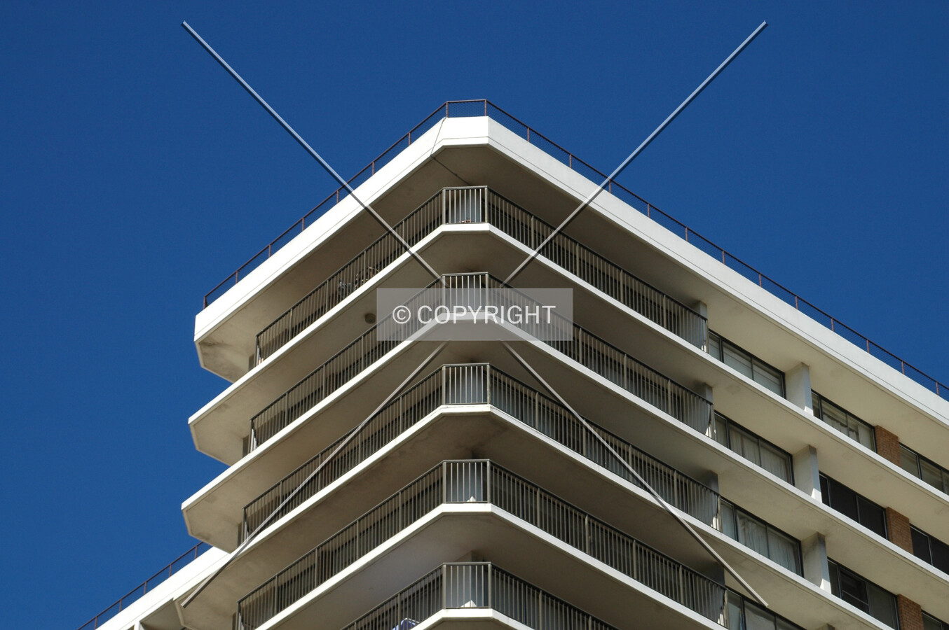 Top of the northwest corner