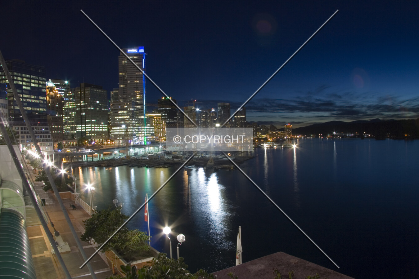 Evening view from Canada Place