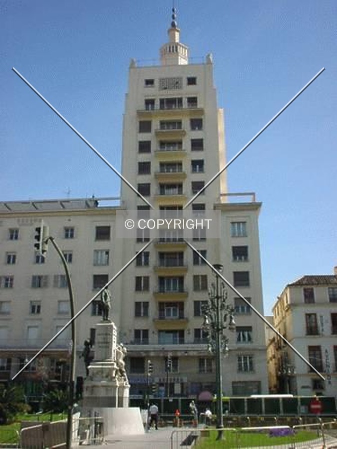 As seen from the main street of Malaga