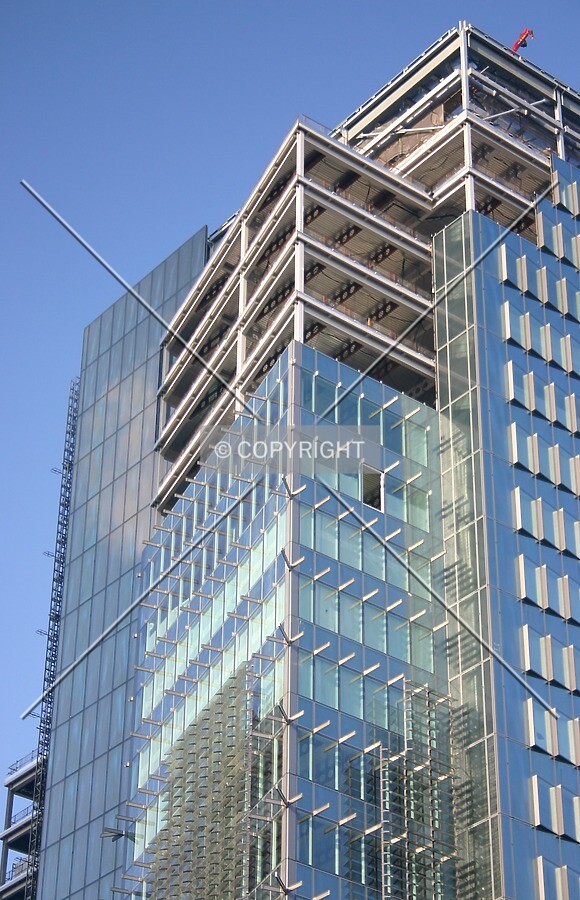 Looking up the southeast corner from Moorfields