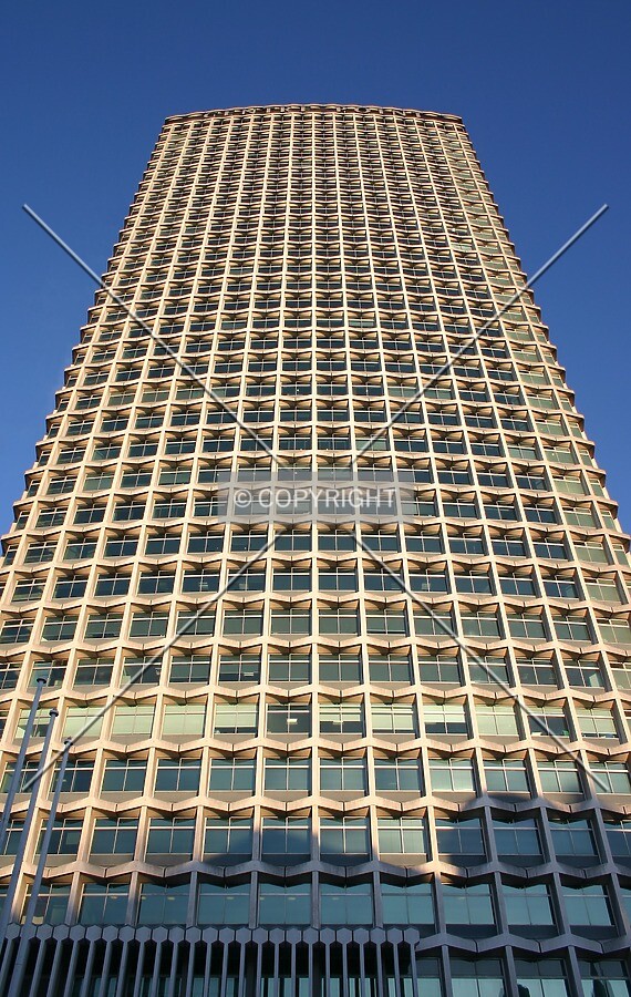 Looking up the west side from Charing Cross Road at sunset