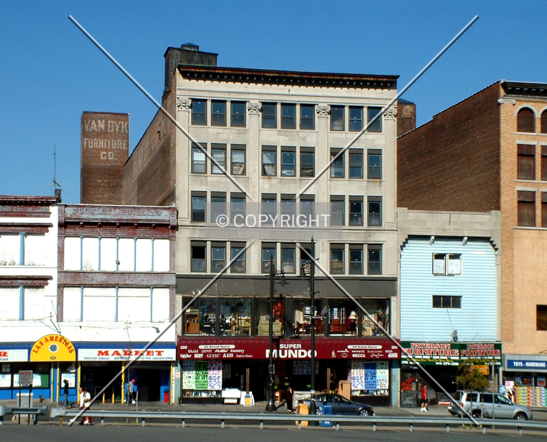 View from the southeast across Main Street