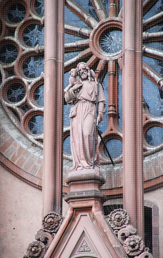 Statue over the main entrance