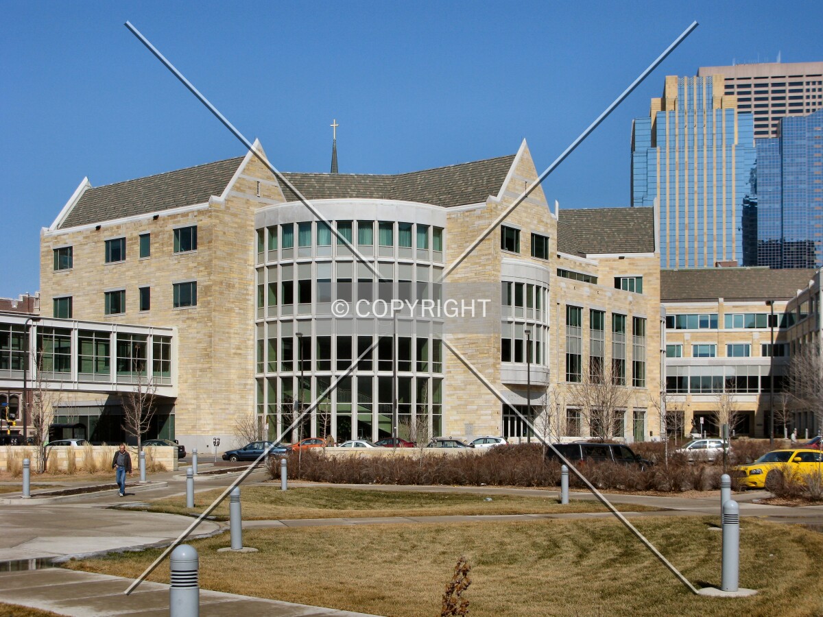 View to the north from the School of Law plaza
