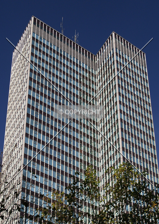 Looking up from the south